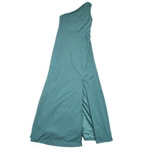 Birdy Grey Medium One Shoulder Maxi Dress Formal Bridesmaid Party Gown‎